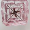 Handblown Murano glass — Disks Pink