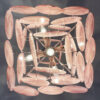 Pink Murano Disks Chandelier – 36 Glass Discs