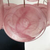 Pink Murano Disks Chandelier – 36 Glass Discs