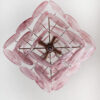Pink Murano Disks Chandelier – 36 Glass Discs