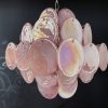 Handblown Murano glass — Disks Pink