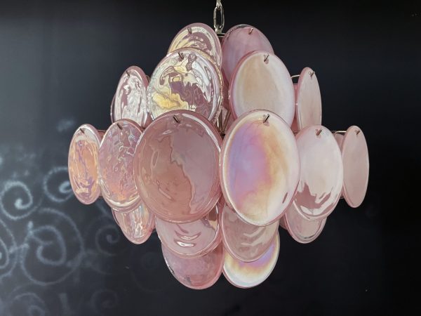 Mundblæst Murano-glas — Skiver Pink
