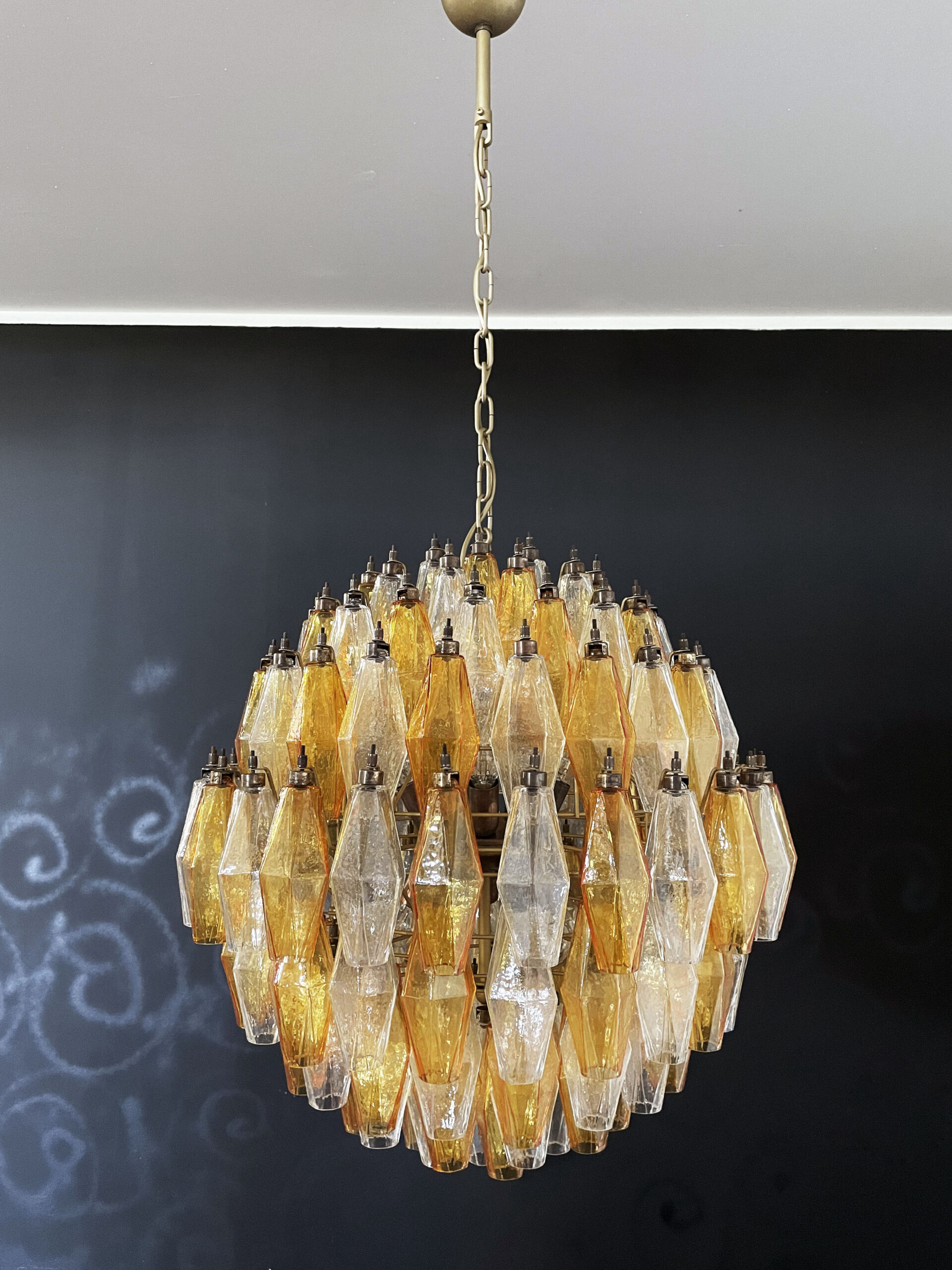 Handblown Murano glass — Poliedri Amber