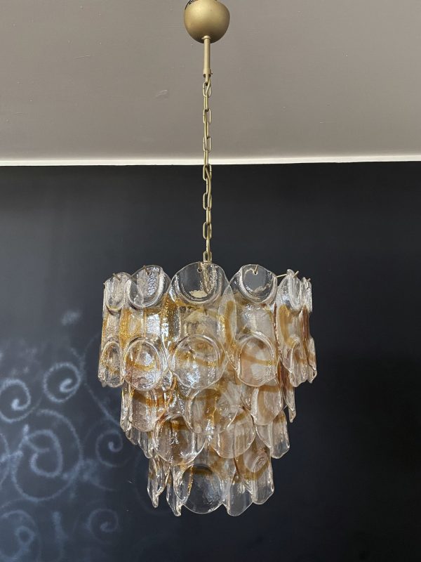 Handblown Murano glass — Crostoli Amber