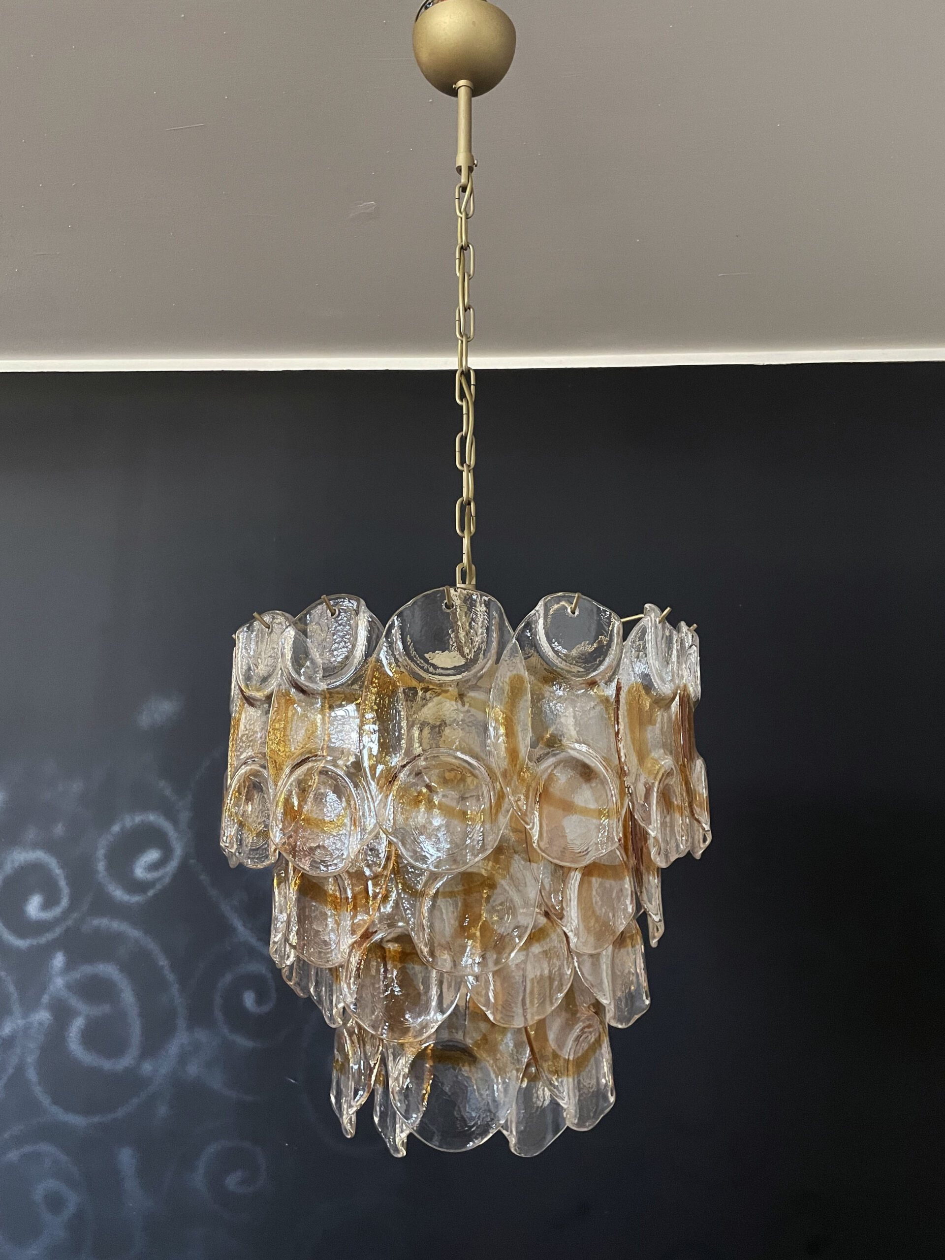 Handblown Murano glass — Crostoli Amber
