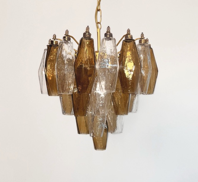 Handblown Murano glass — Poliedri Smoked