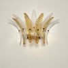 Handblown Murano glass — Palmette Amber