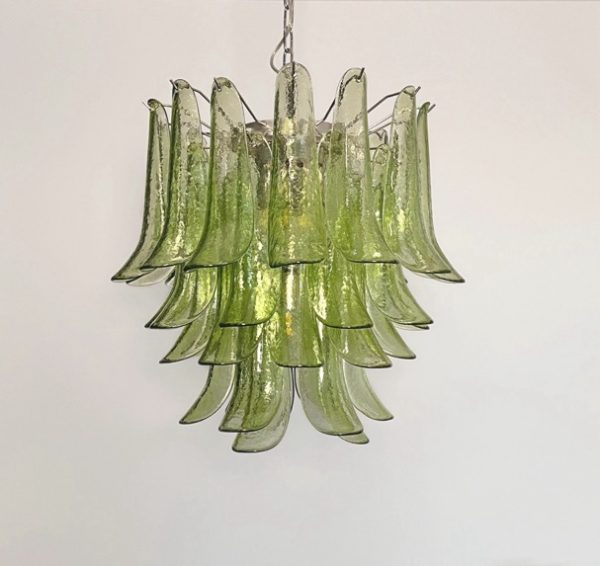 Handblown Murano glass — Petal Green