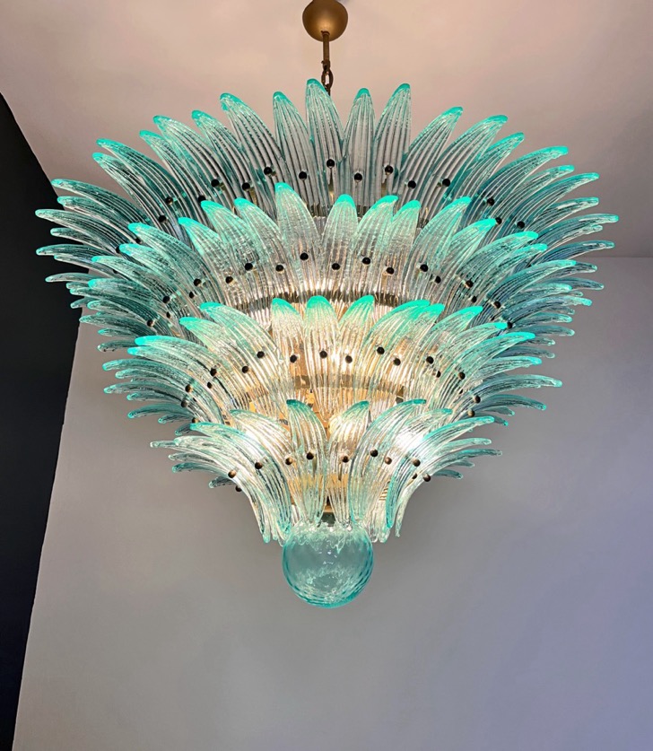 Handblown Murano glass — Palmette Transparent