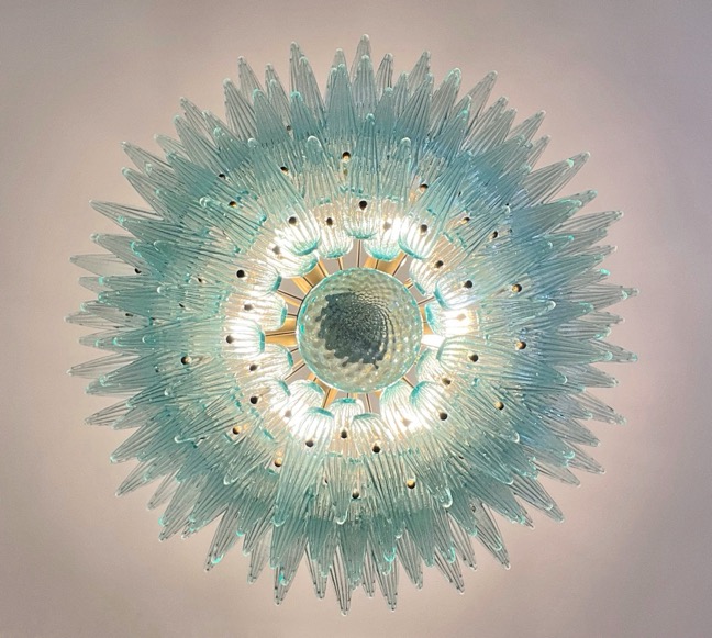 Handblown Murano glass — Palmette Transparent