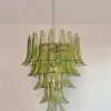 Handblown Murano glass — Petal Green