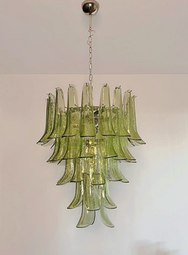 Handblown Murano glass — Petal Green
