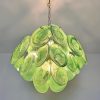Handblown Murano glass — Disks Green