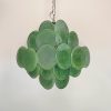 Handblown Murano glass — Disks Green