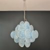 Handblown Murano glass — Disks Blue