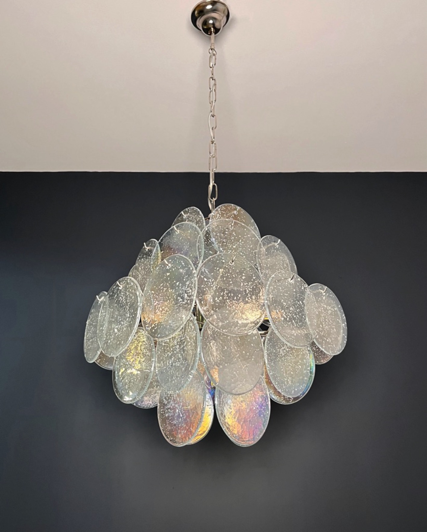 Handblown Murano glass — Disks Transparent