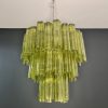 Handblown Murano glass — Tubular Green