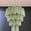 Handblown Murano glass — Tubular Green/Red