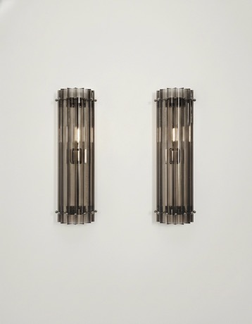 Handblown Murano glass — Triedri Smoked