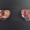 Handblown Murano glass — Disks Pink