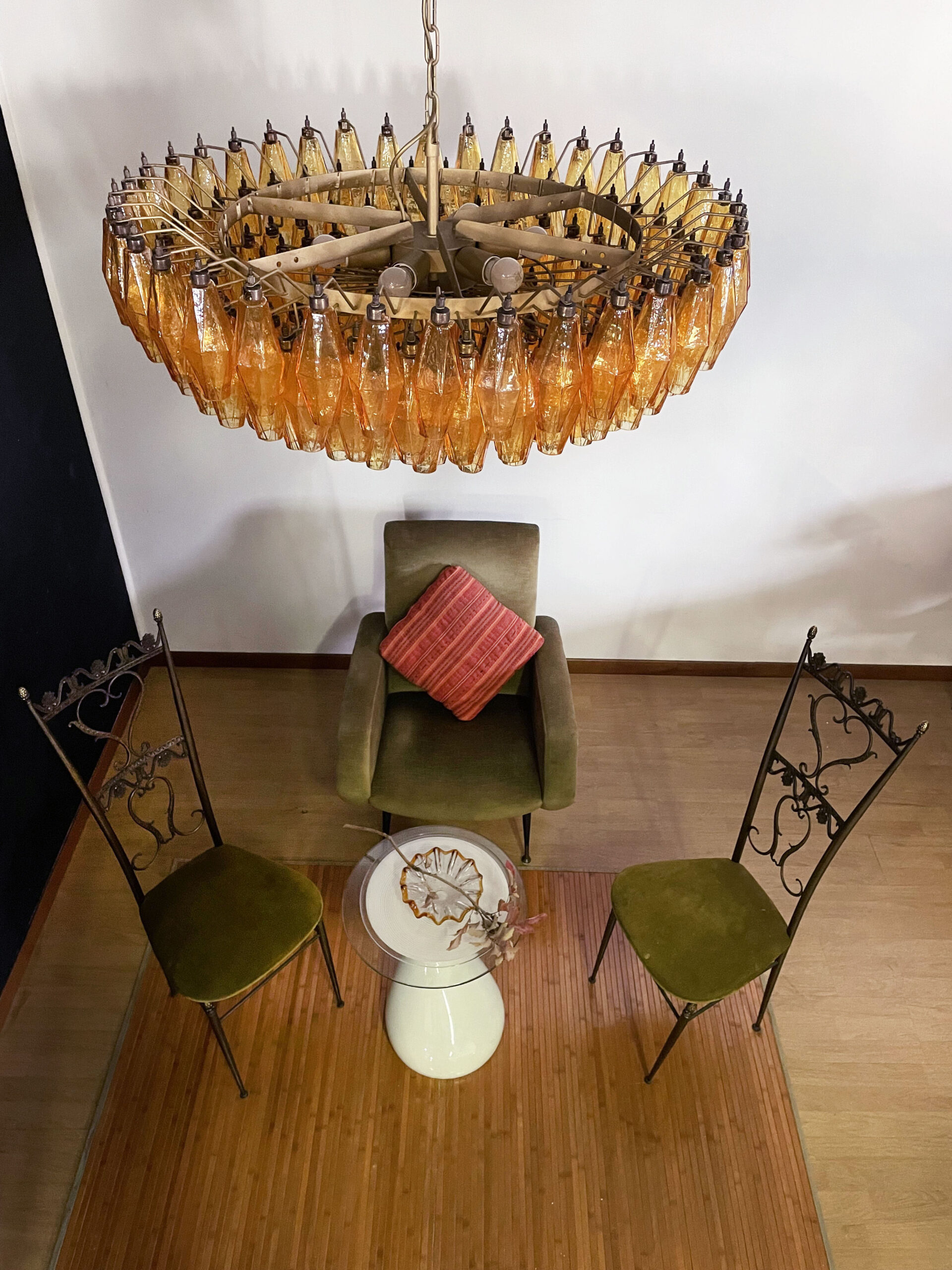 Handblown Murano glass — Poliedri Amber