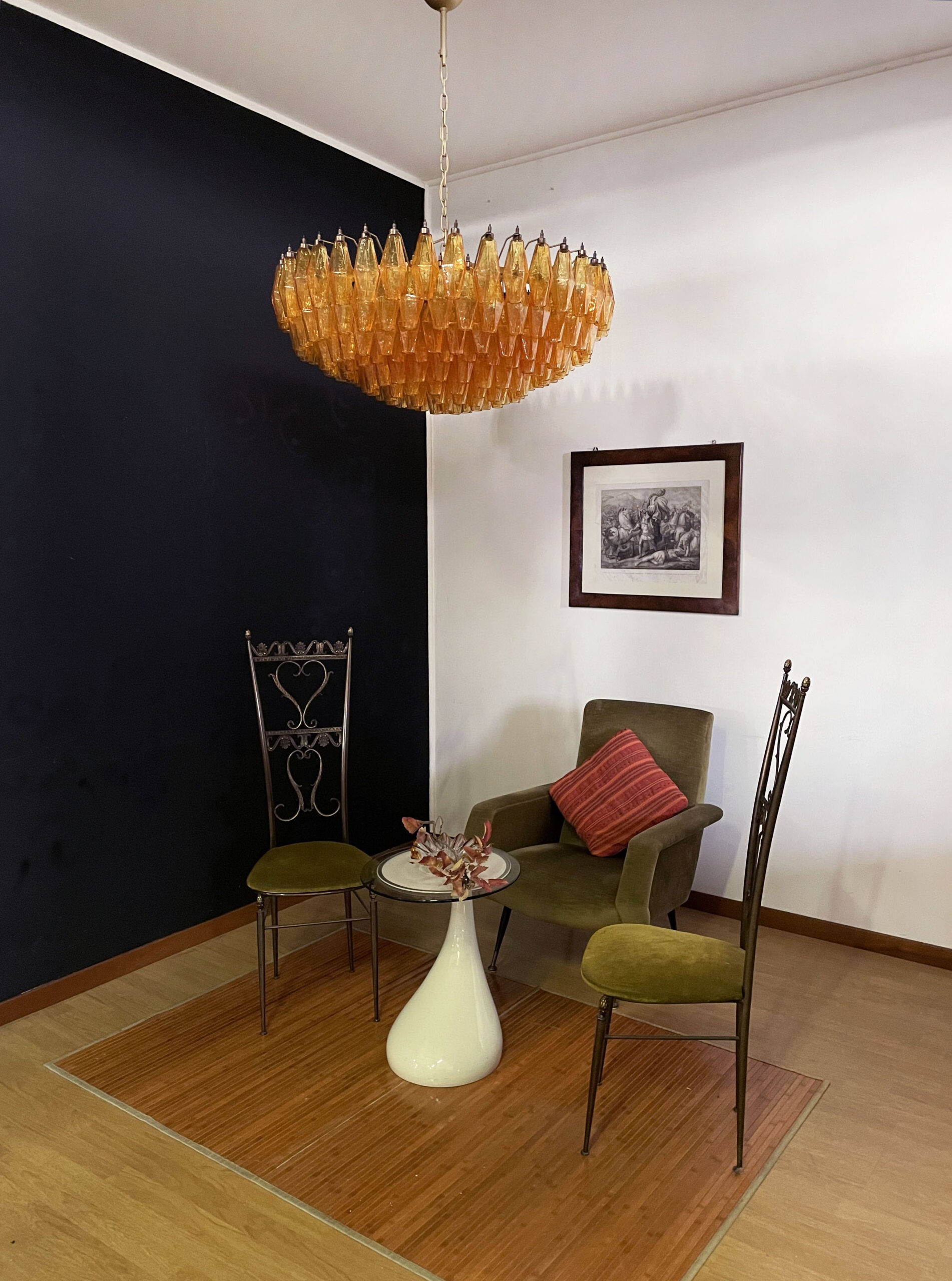 Handblown Murano glass — Poliedri Amber