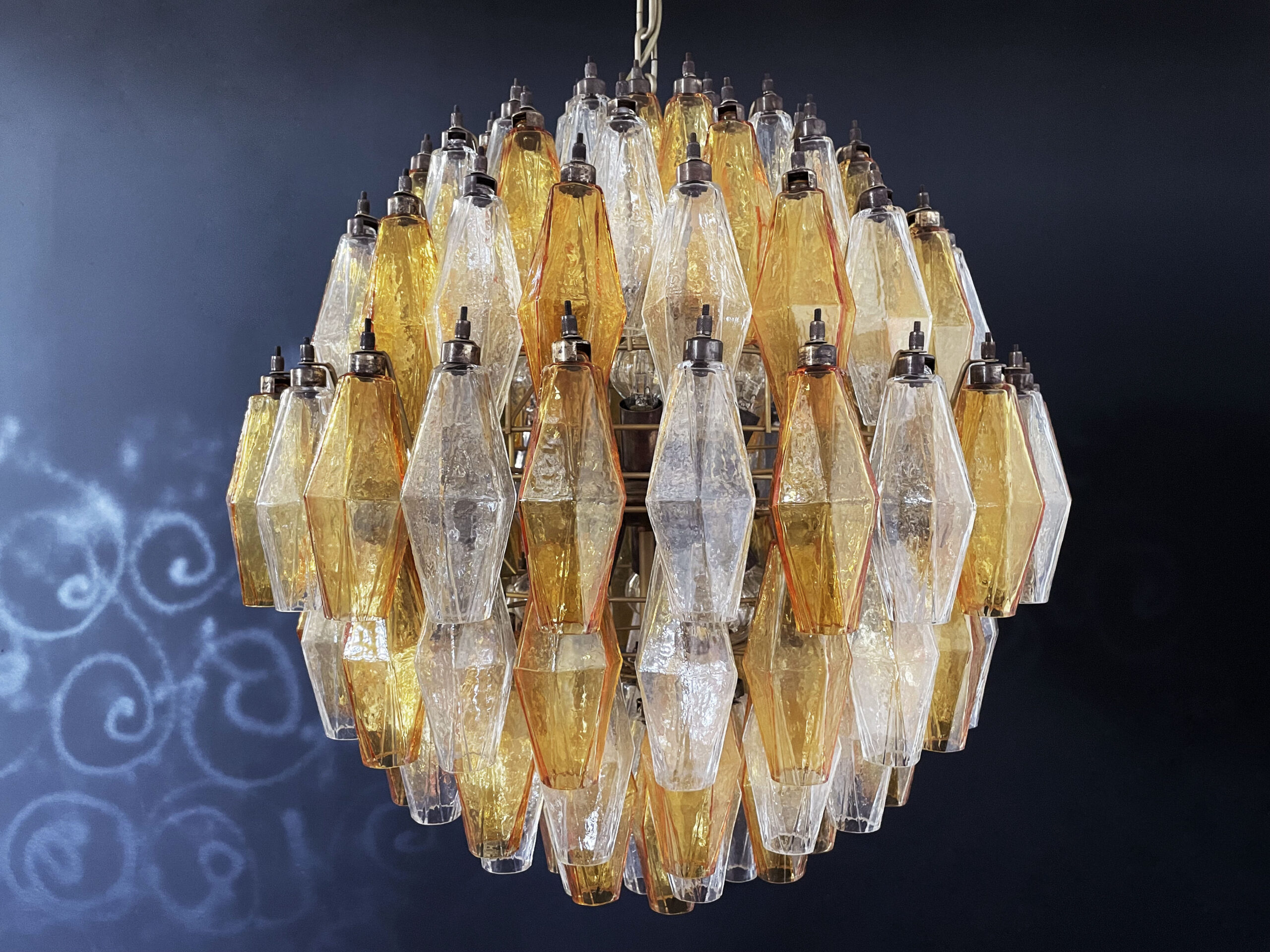 Handblown Murano glass — Poliedri Amber