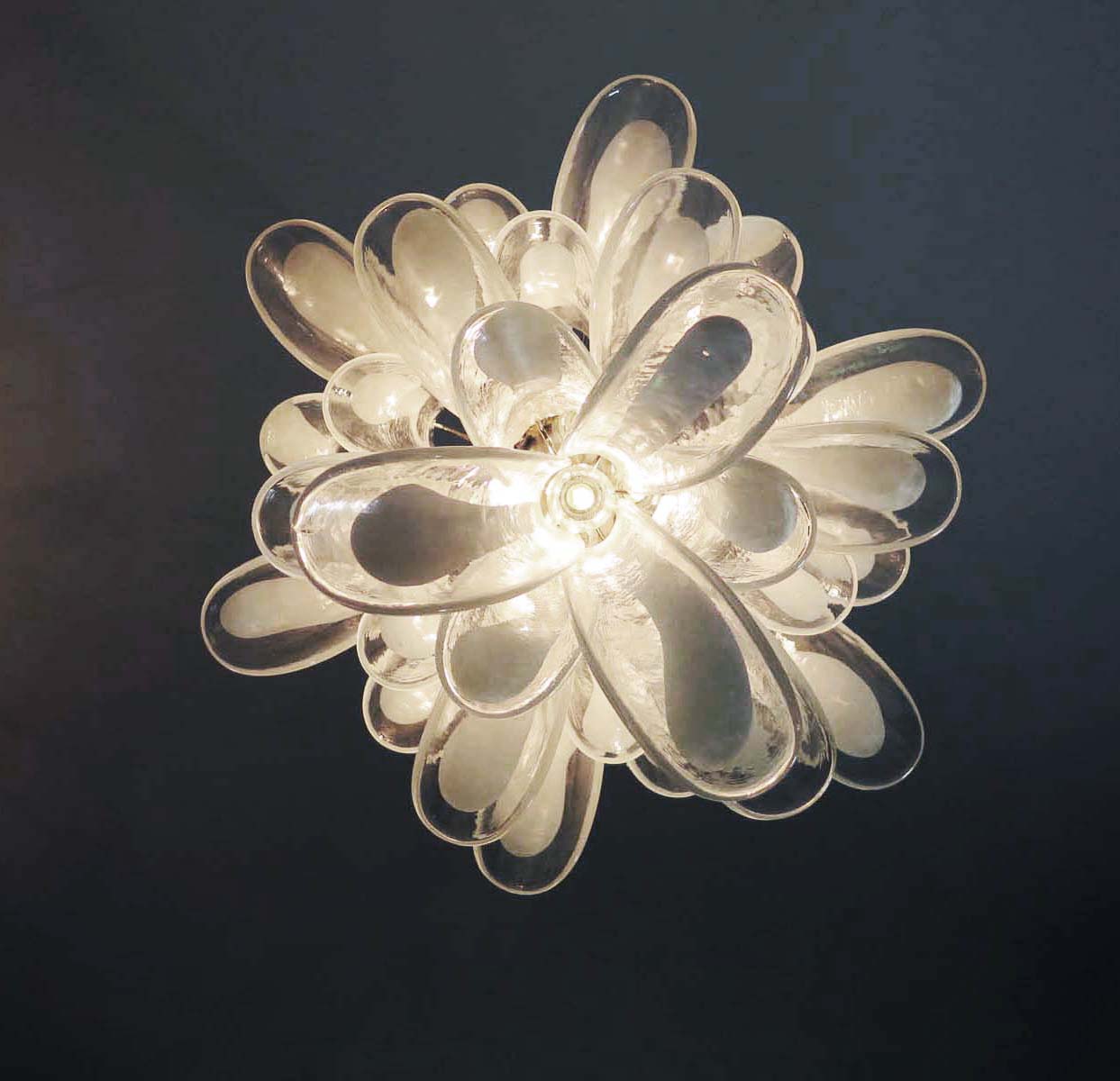 Handblown Murano glass — Petal Transparent