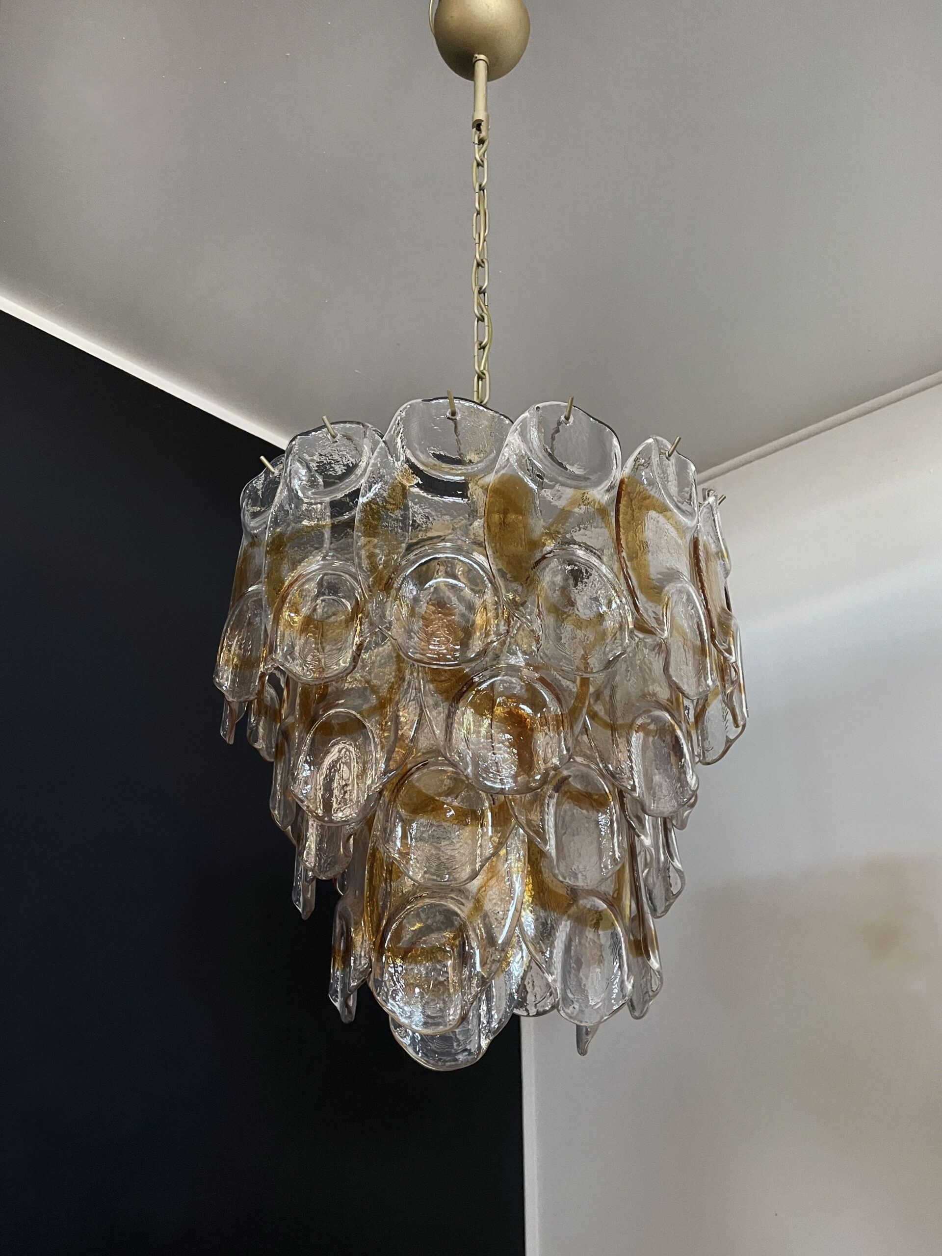 Handblown Murano glass — Crostoli Amber