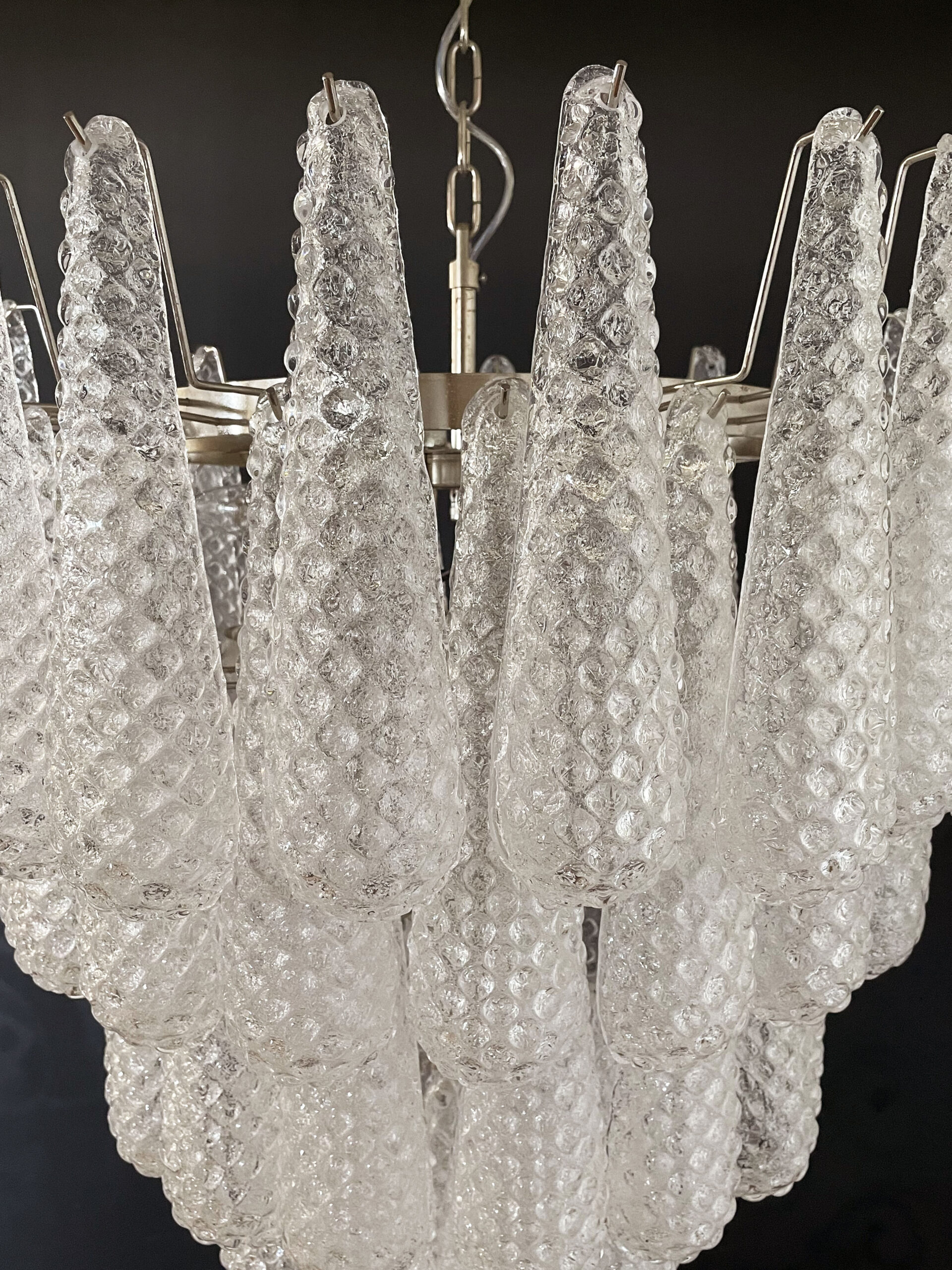Transparent Murano Drops Chandelier – 75 Glass Drops