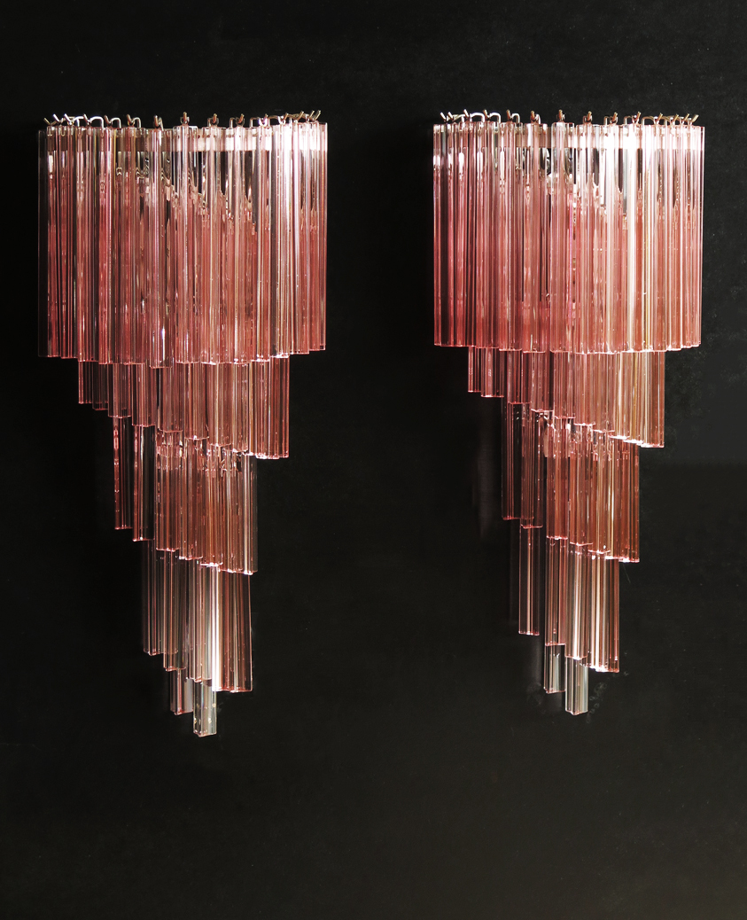 Handblown Murano glass — Triedri Pink
