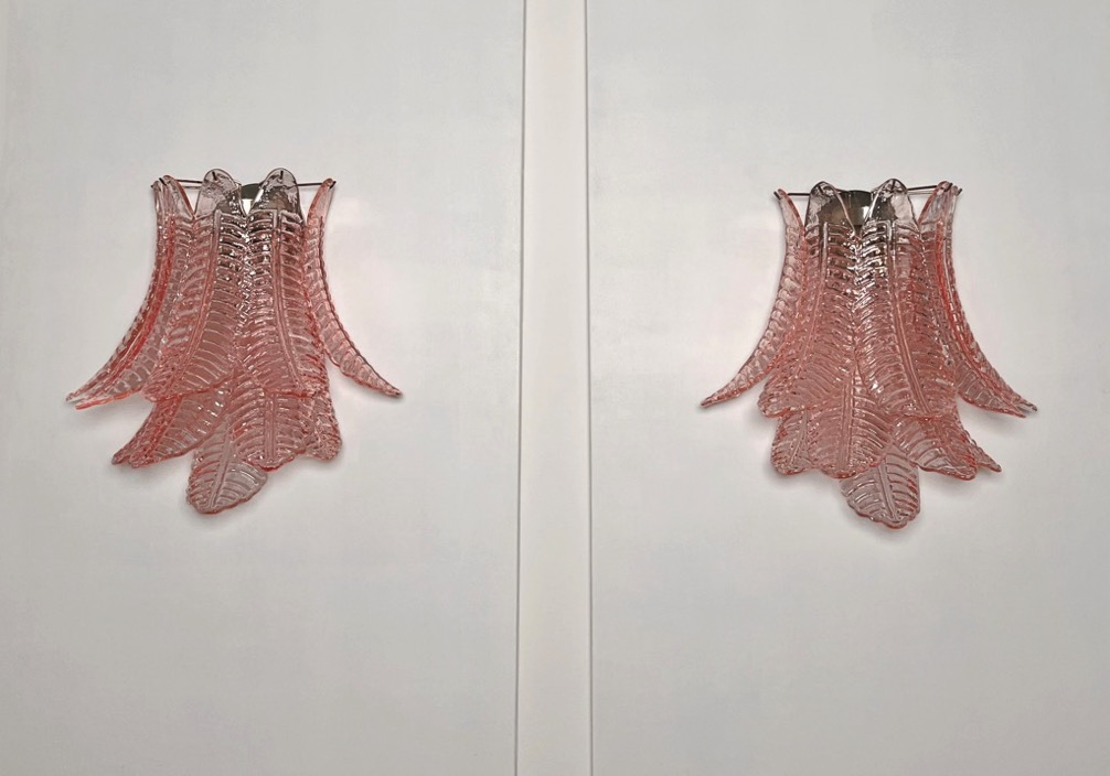 Handblown Murano glass — Felci Pink