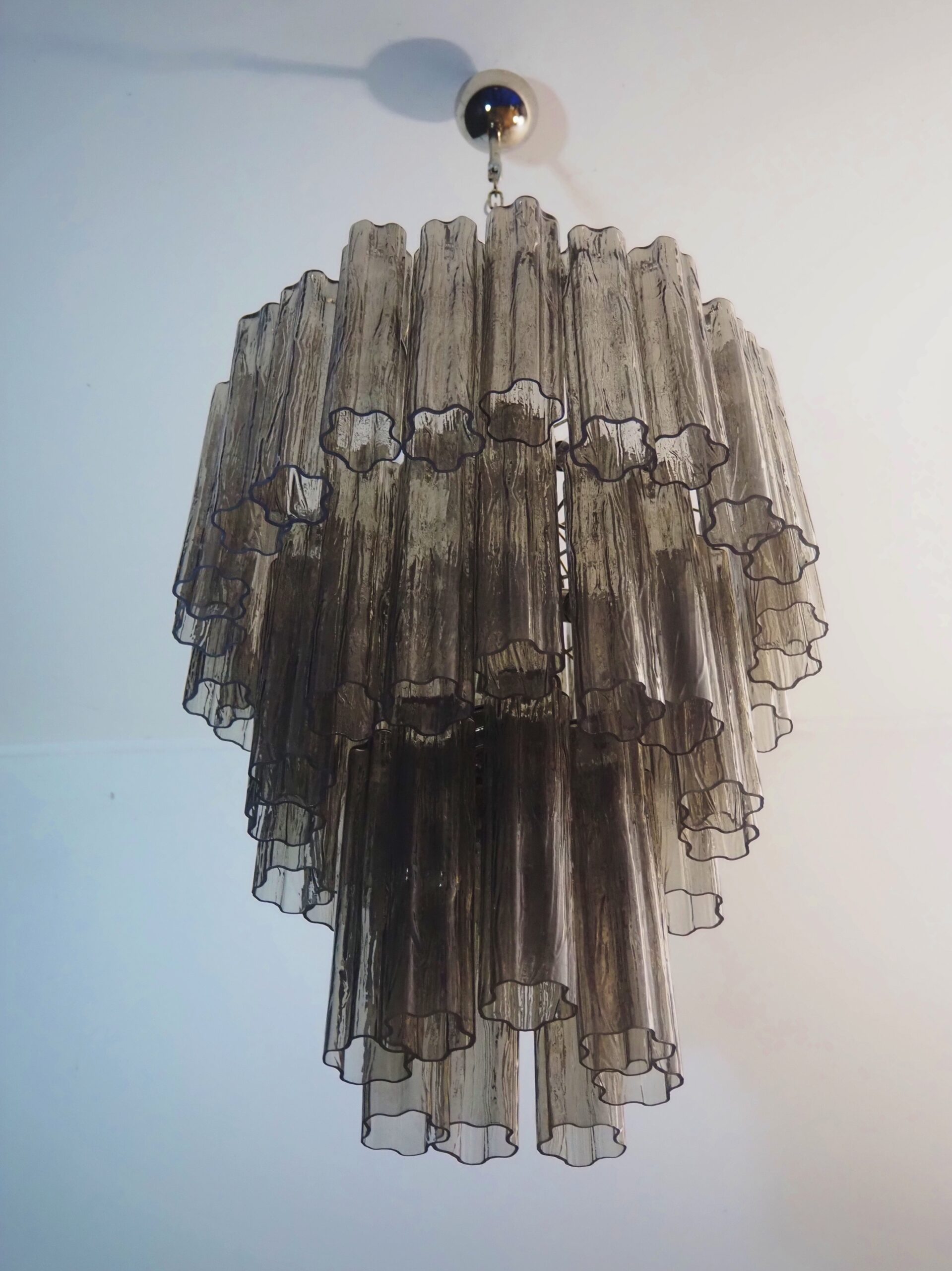 Handblown Murano glass — Tubular Smoked