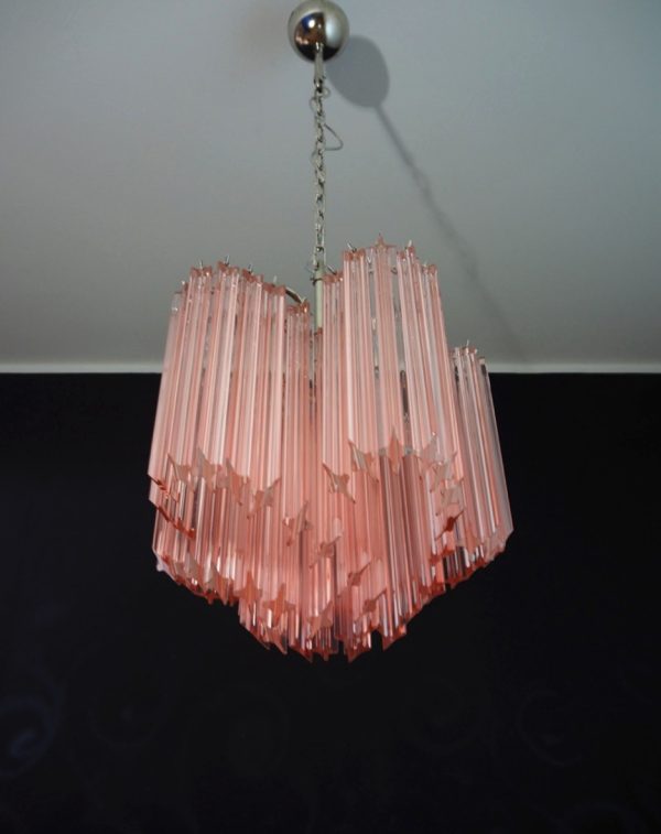 Handblown Murano glass — Quadriedri Pink