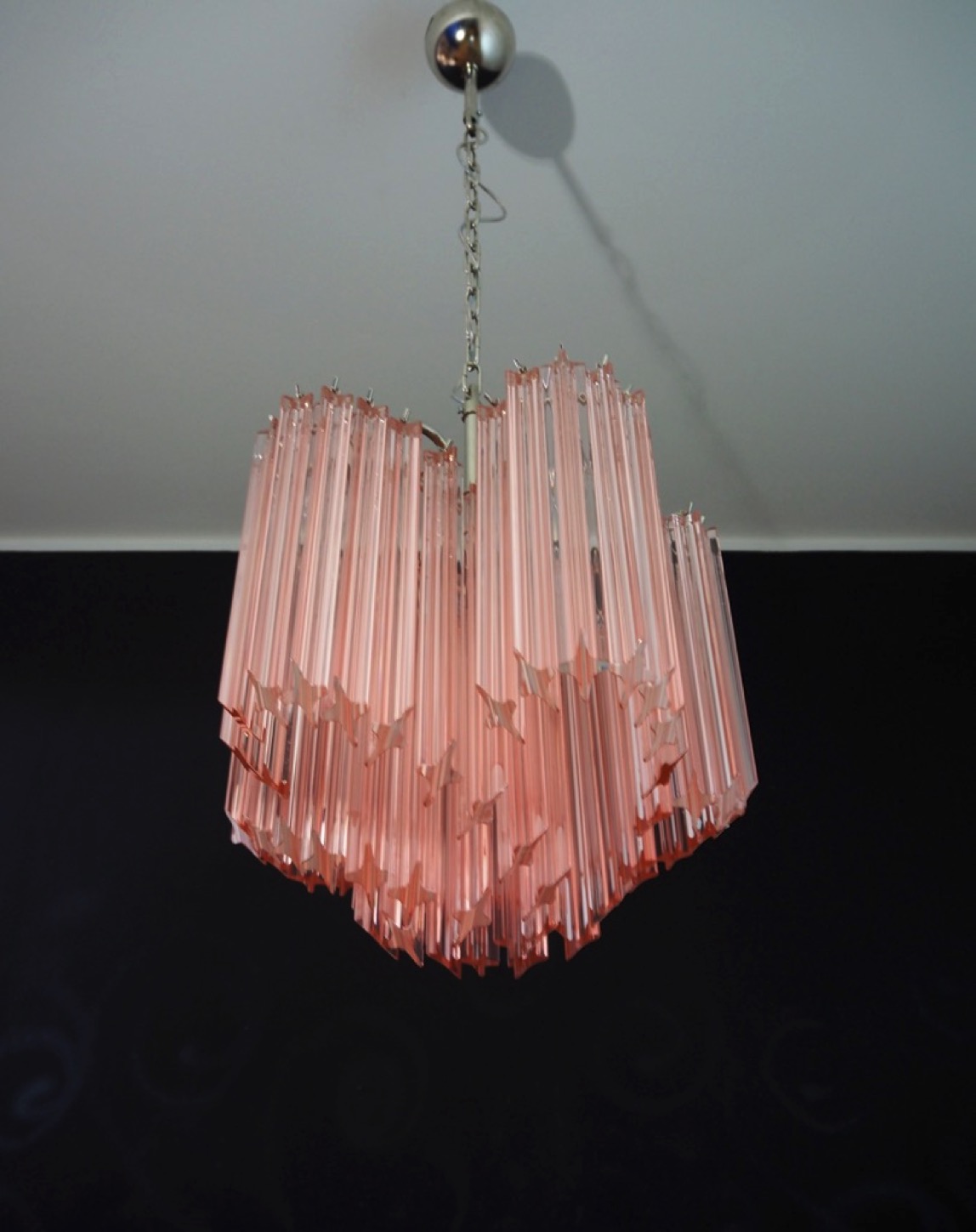 Handblown Murano glass — Quadriedri Pink