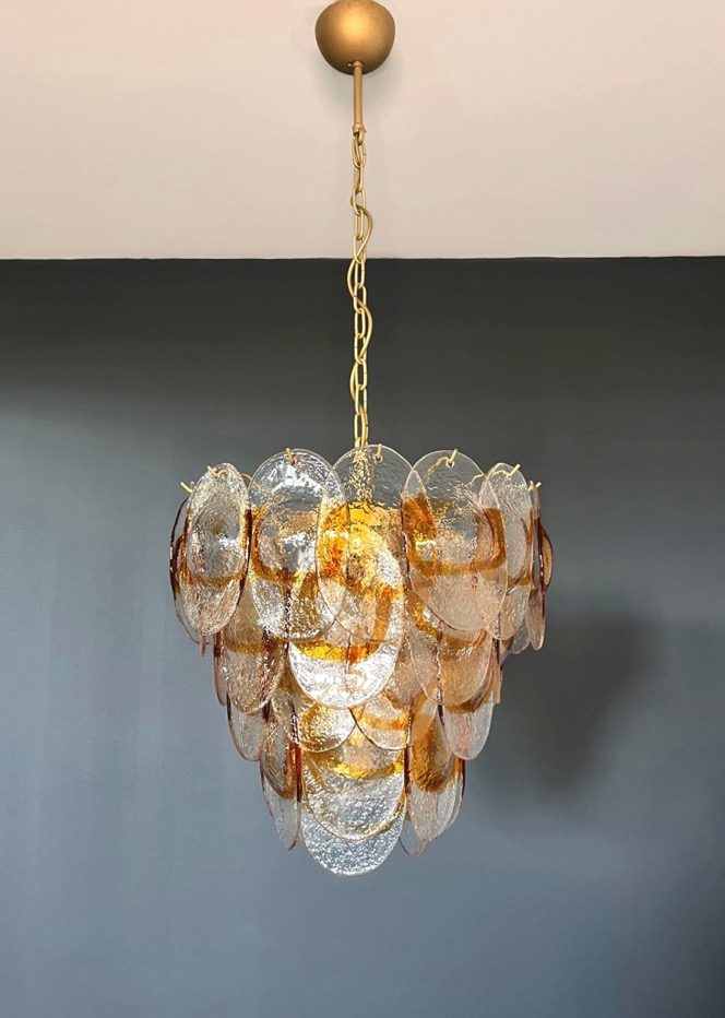 Handblown Murano glass — Lattimo Amber