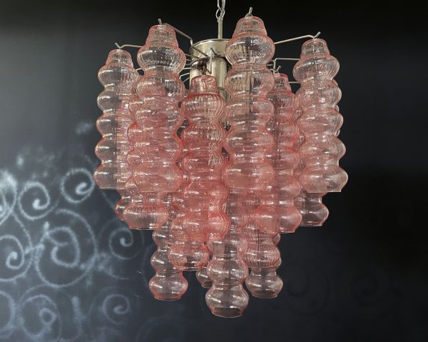 Handblown Murano glass — Tubular Pink