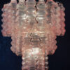 Pink Murano Tubular Chandelier – 48 Glass Prisms