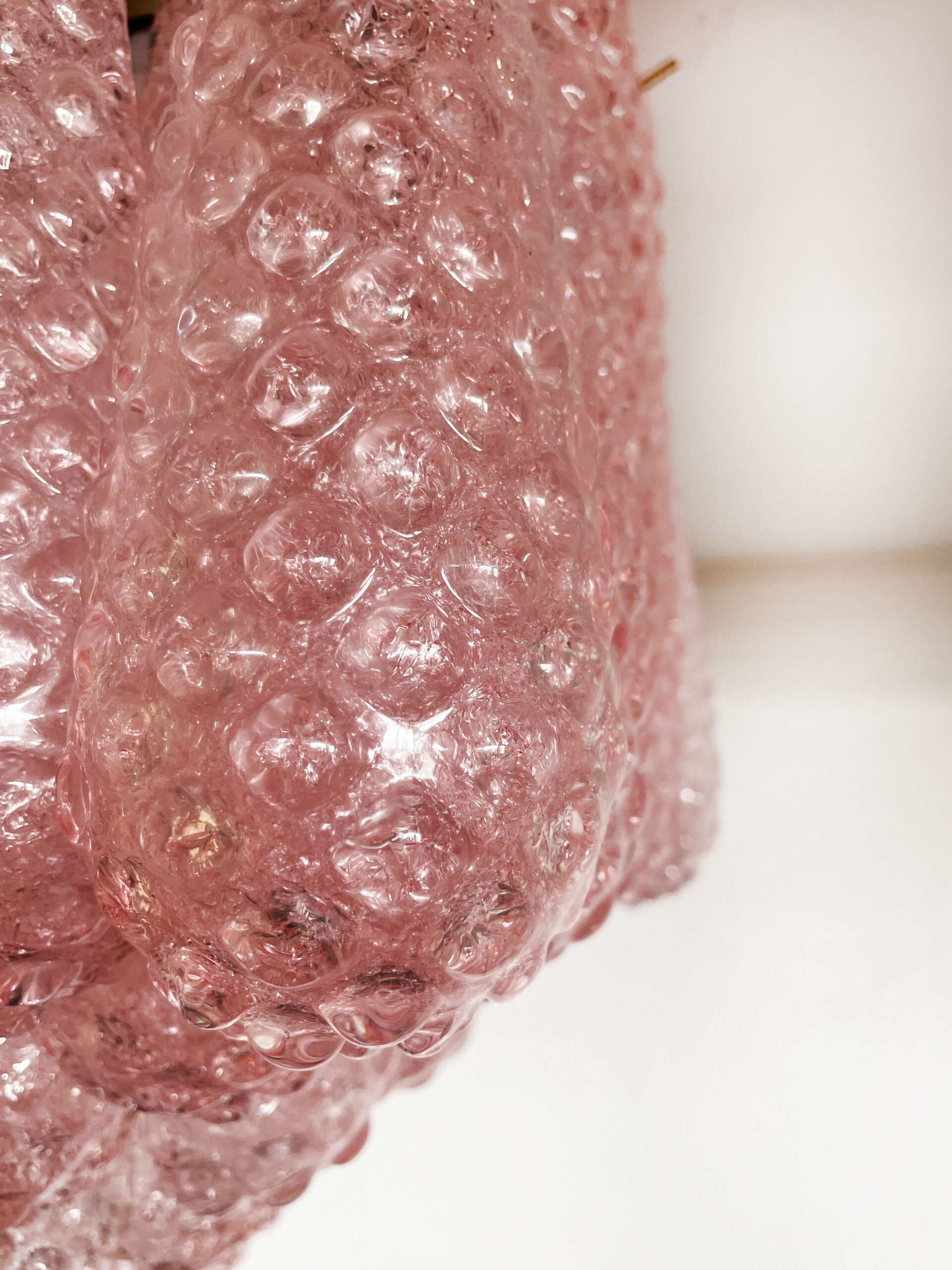 Handblown Murano glass — Drops Pink