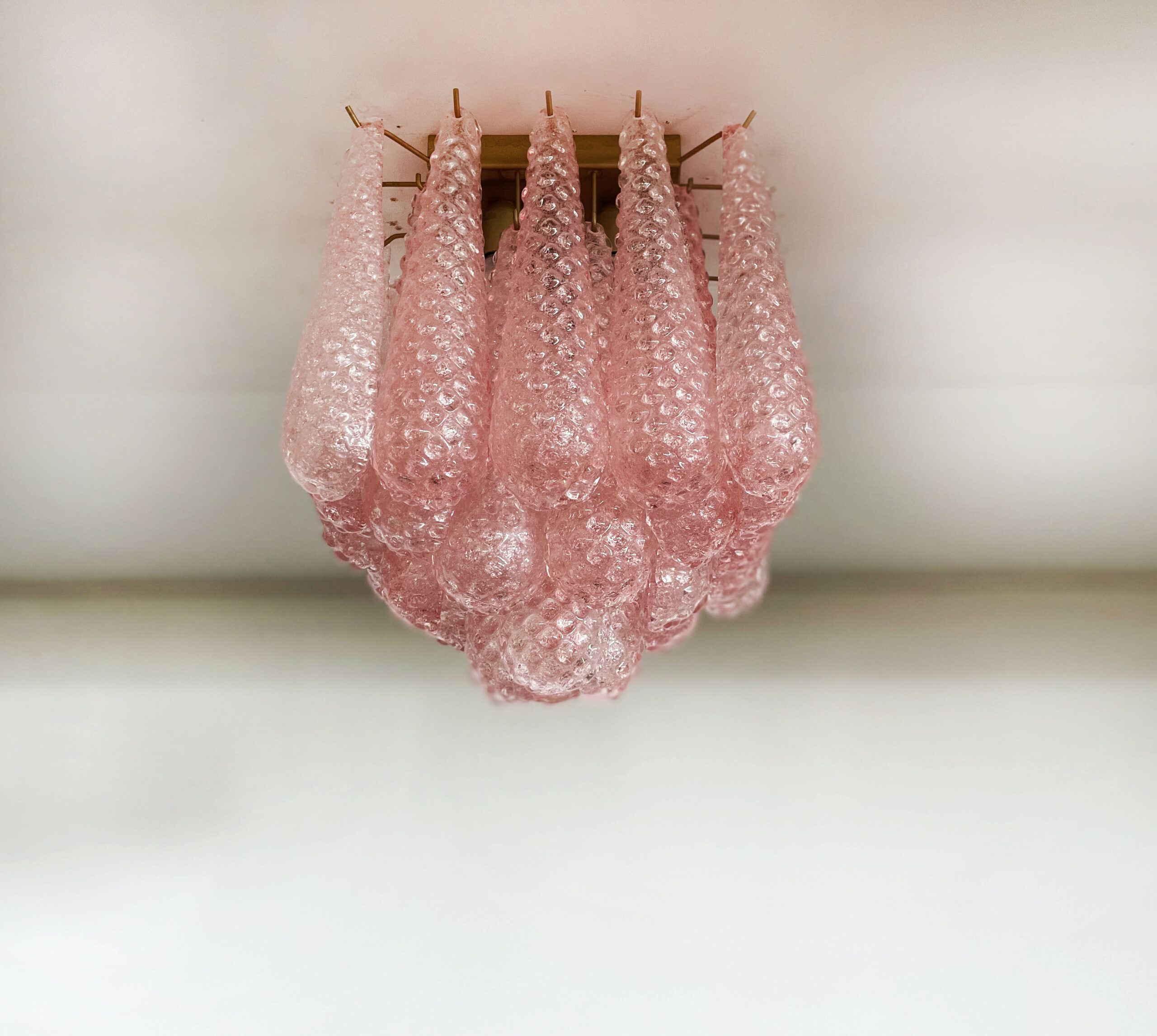 Handblown Murano glass — Drops Pink