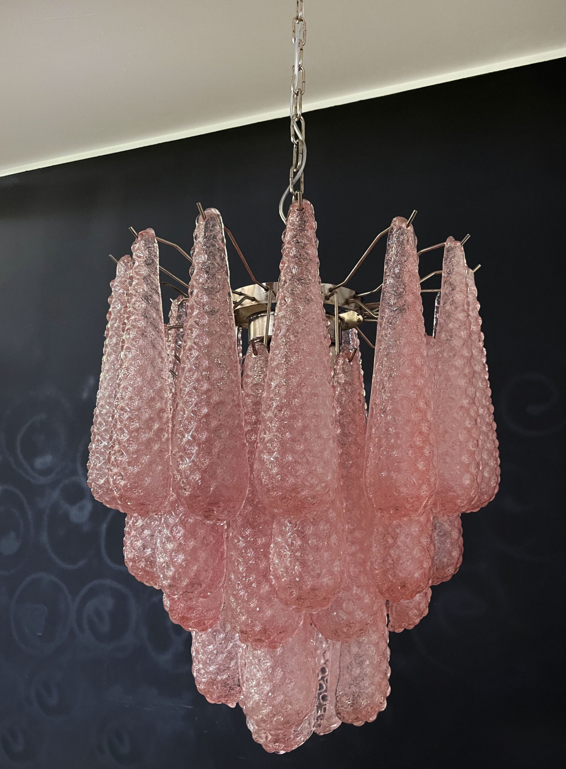 Handblown Murano glass — Drops Pink