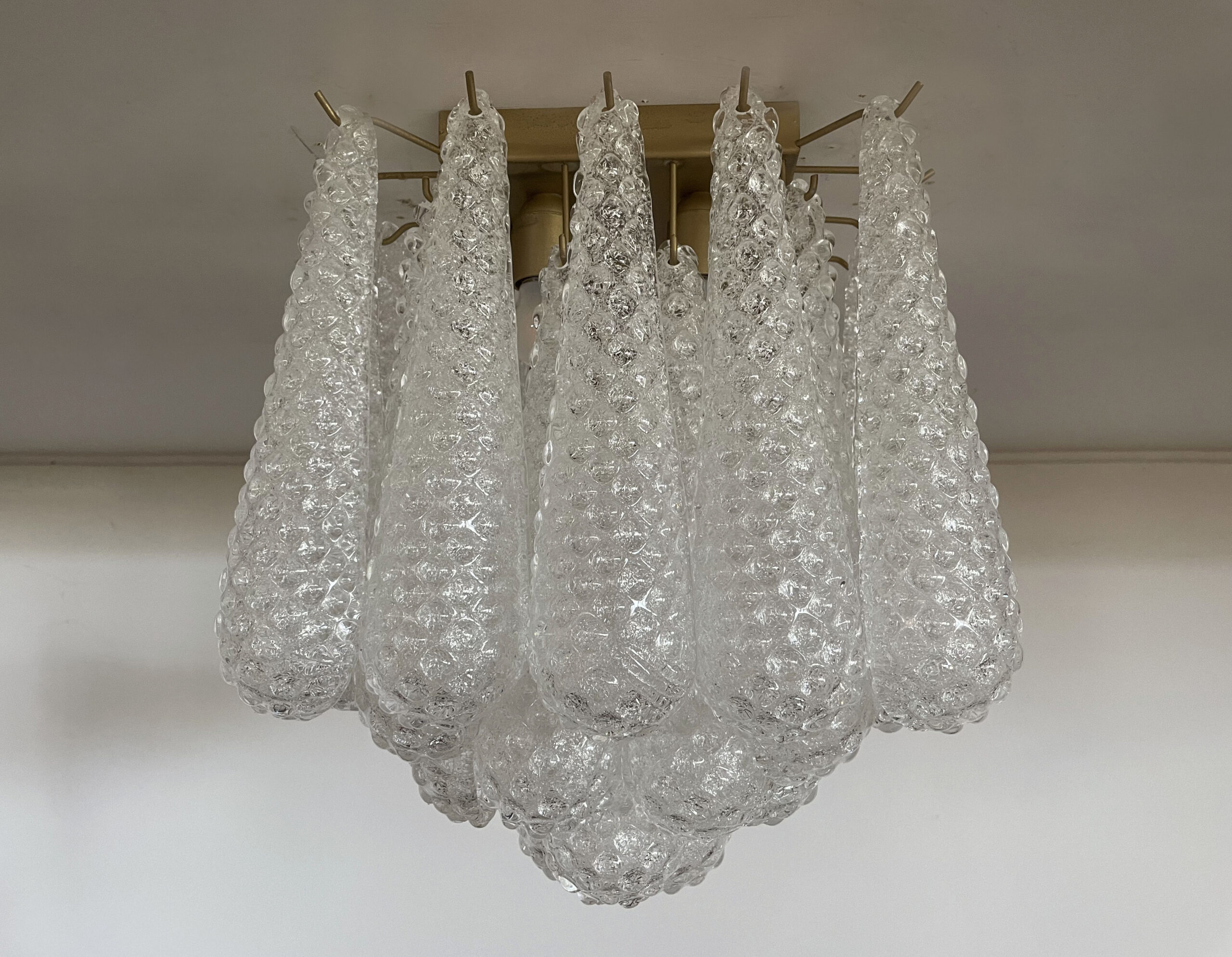 Handblown Murano glass — Drops Transparent