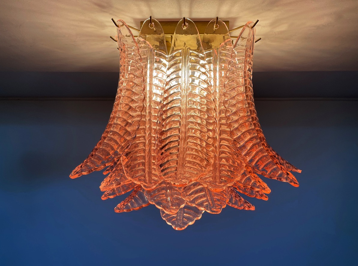 Handblown Murano glass — Felci Pink