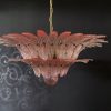 Handblown Murano glass — Palmette Pink