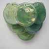 Handblown Murano glass — Disks Green