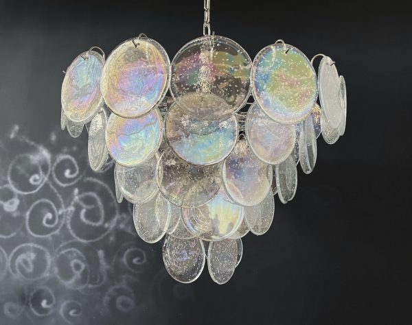 Handblown Murano glass — Disks Transparent