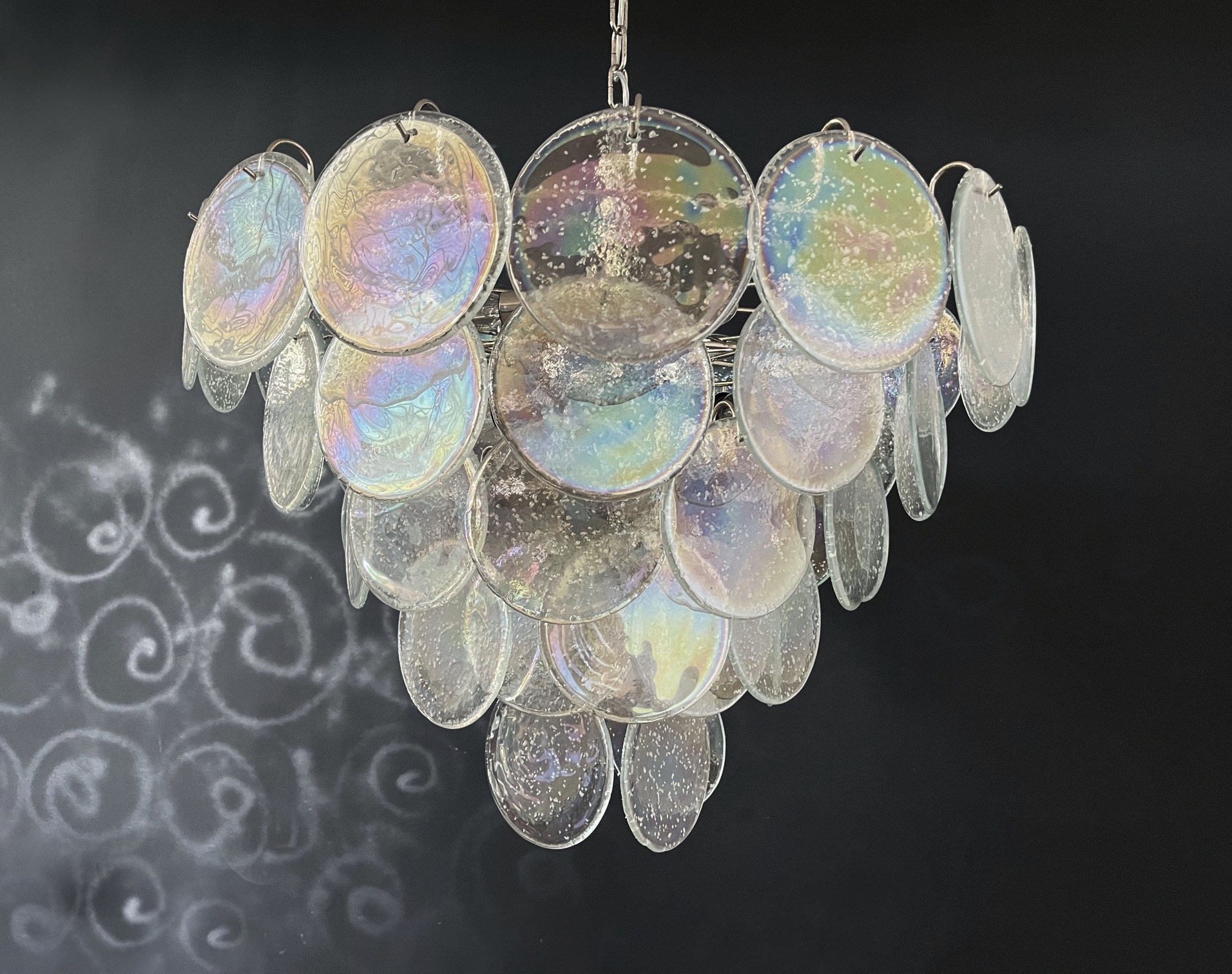 Handblown Murano glass — Disks Transparent