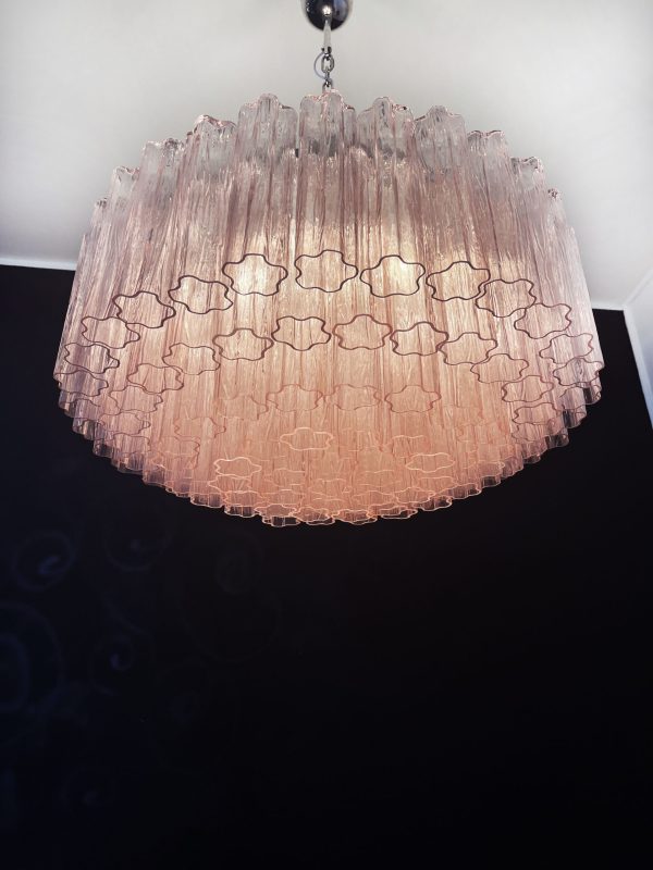 Handblown Murano glass — Tubular Pink