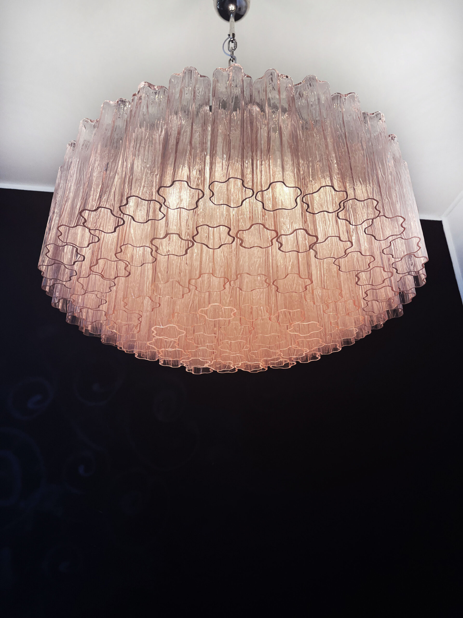 Handblown Murano glass — Tubular Pink