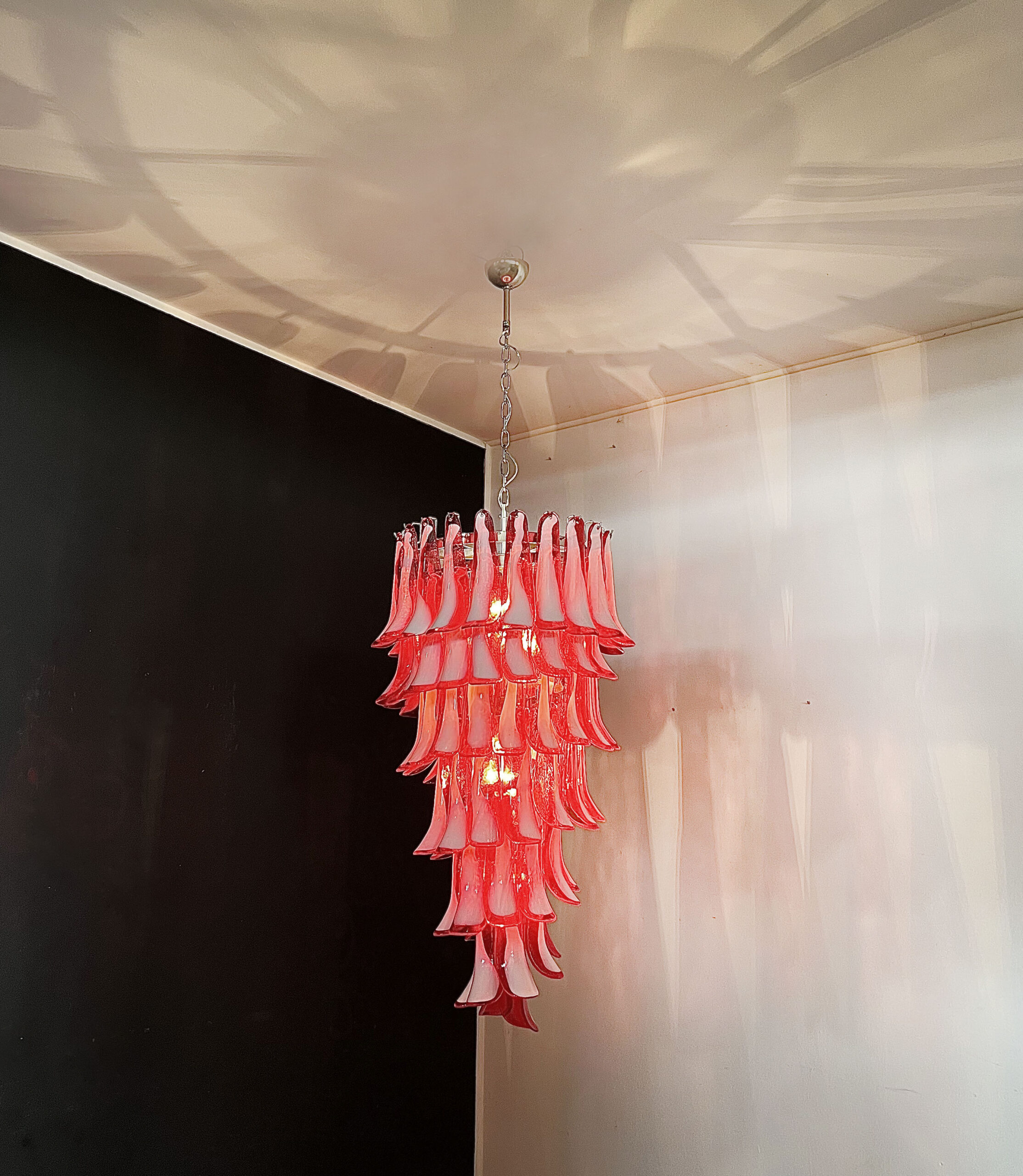 Handblown Murano glass — Petal Pink